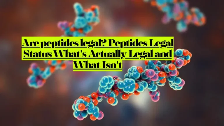 Are peptides legal? Peptides Legal Status What's Actually Legal and What Isn't 1 Are peptides legal? Peptides Legal Status What's Actually Legal and What Isn't