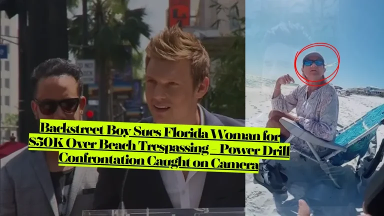 Backstreet Boy Sues Florida Woman for $50K Over Beach Trespassing - Power Drill Confrontation Caught on Camera