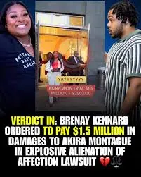 Brenay and Akira Lawsuit, TikTok influencer Brenay Kennard ordered to pay $1.75M in Akira Montague lawsuit for alienation of affection