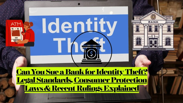 Can You Sue a Bank for Identity Theft? Legal Standards, Consumer Protection Laws & Recent Rulings