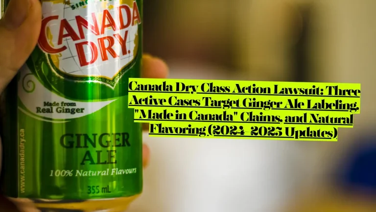 Canada Dry Class Action Lawsuit, Three Active Cases Target Ginger Ale Labeling, "Made in Canada" Claims, and Natural Flavoring 4 Canada Dry Class Action Lawsuit, Three Active Cases Target Ginger Ale Labeling, "Made in Canada" Claims, and Natural Flavoring (2024-2025 Updates)