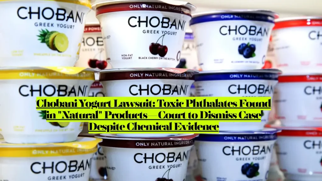 Chobani Yogurt Lawsuit, Toxic Phthalates Found in "Natural" Products—Court to Dismiss Case Despite Chemical Evidence
