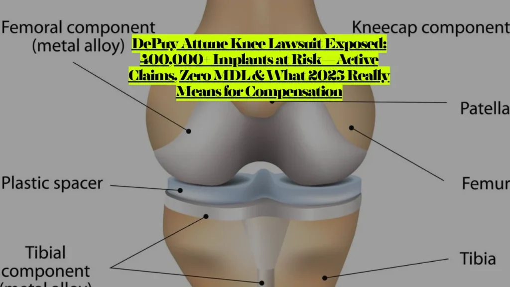 DePuy Attune Knee Lawsuit Exposed, 400,000+ Implants at Risk—Active Claims, Zero MDL & What 2025 Really Means for Compensation