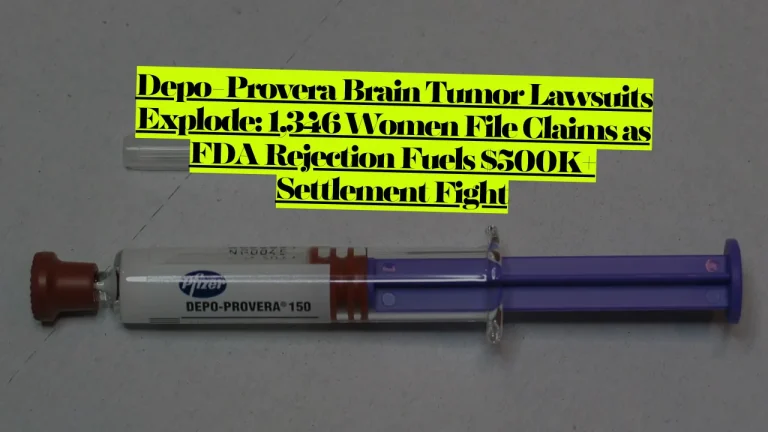 Depo-Provera Brain Tumor Lawsuits Explode, 1,346 Women File Claims as FDA Rejection Fuels $500K+ Settlement Fight 1 Depo-Provera Brain Tumor Lawsuits Explode, 1,346 Women File Claims as FDA Rejection Fuels $500K+ Settlement Fight