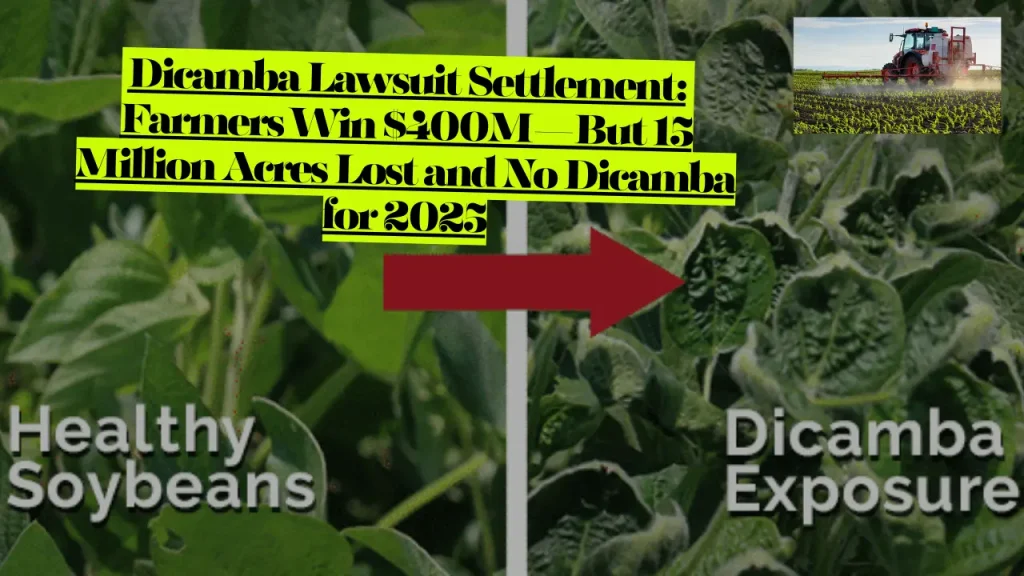 Dicamba Lawsuit Settlement, Farmers Win $400M—But 15 Million Acres Lost and No Dicamba for 2025