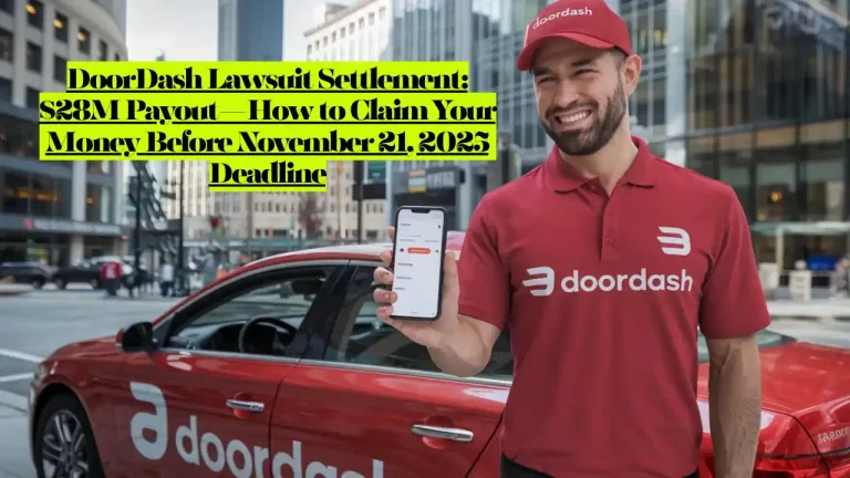 DoorDash Lawsuit Settlement, Claim $28M Payout—How to Claim Your Money Before November 21, 2025 Deadline