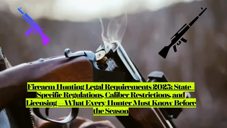 Firearm Hunting Legal Requirements 2025, State-Specific Regulations, Caliber Restrictions, and Licensing 6 Firearm Hunting Legal Requirements 2025, State-Specific Regulations, Caliber Restrictions, and Licensing