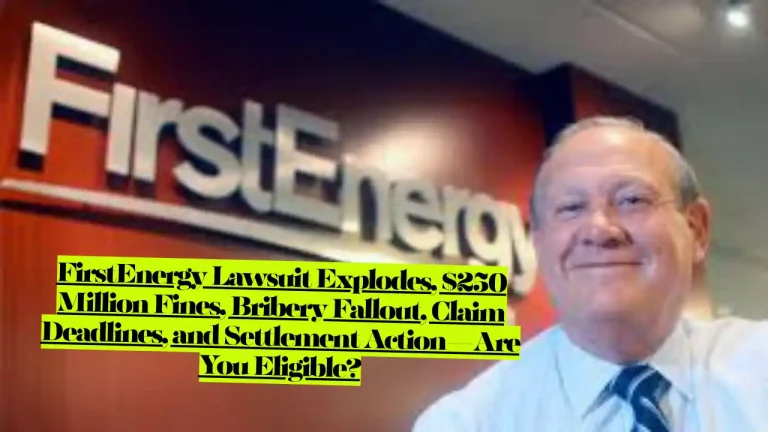 FirstEnergy Lawsuit Explodes, $250 Million Fines, Bribery Fallout, Claim Deadlines, and Settlement Action—Are You Eligible?