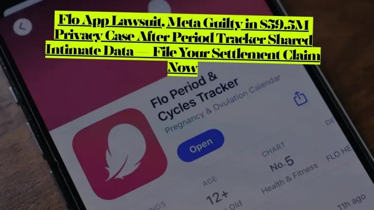 Flo App Lawsuit, Meta Guilty in $59.5M Privacy Case After Period Tracker Shared Intimate Data — File Your Settlement Claim Now