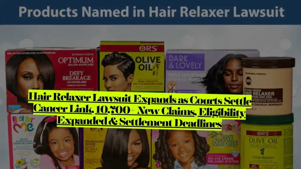 Hair Relaxer Lawsuit Expands as Courts Settle Cancer Link, 10,700+ New Claims, Eligibility Expanded & Settlement Deadlines