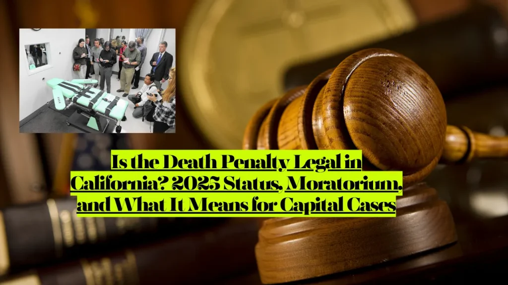 Is the Death Penalty Legal in California? 2025 Status, Moratorium, and What It Means for Capital Cases