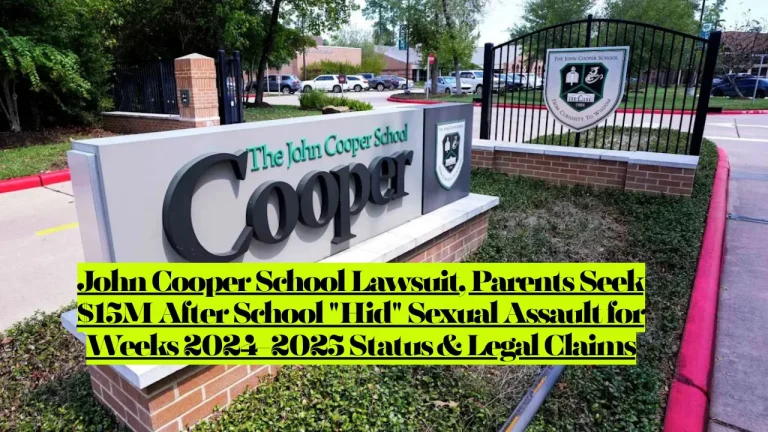 John Cooper School Lawsuit, Woodlands Couple Parents Seek $15M After School "Hid" Sexual Assault for Weeks 2024-2025 Status & Legal Claims