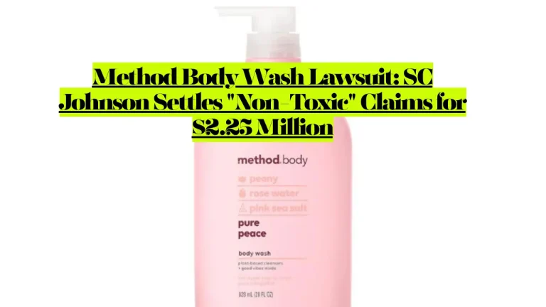 Method Body Wash Lawsuit: SC Johnson Settles "Non-Toxic" Claims for $2.25 Million