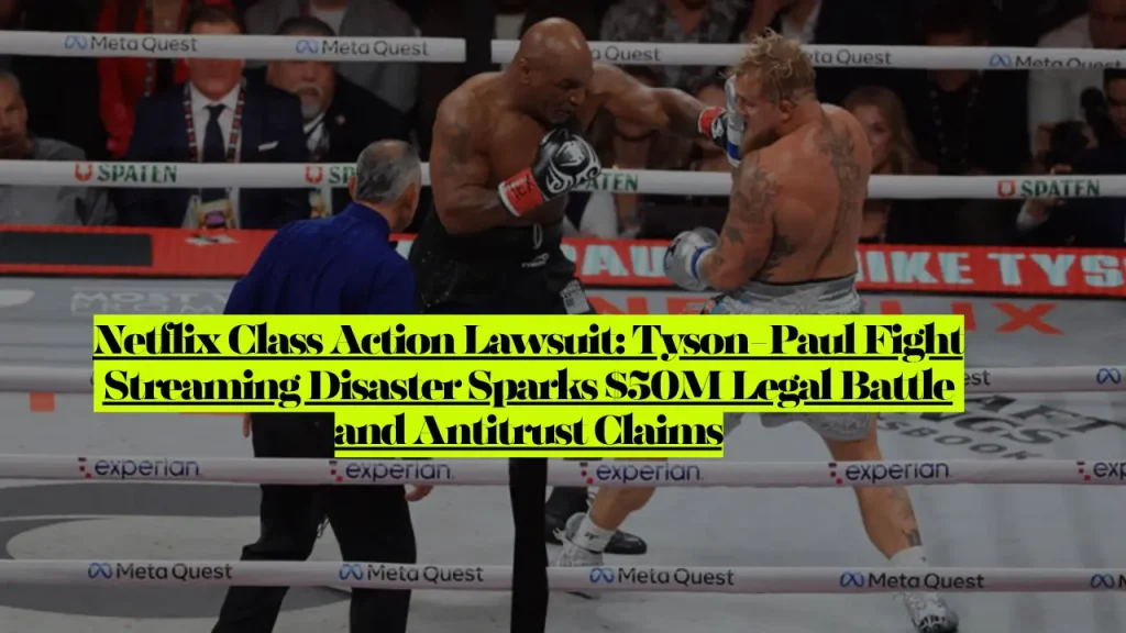 Netflix Class Action Lawsuit, Tyson-Paul Fight Streaming Disaster Sparks $50M Legal Battle and Antitrust Claims
