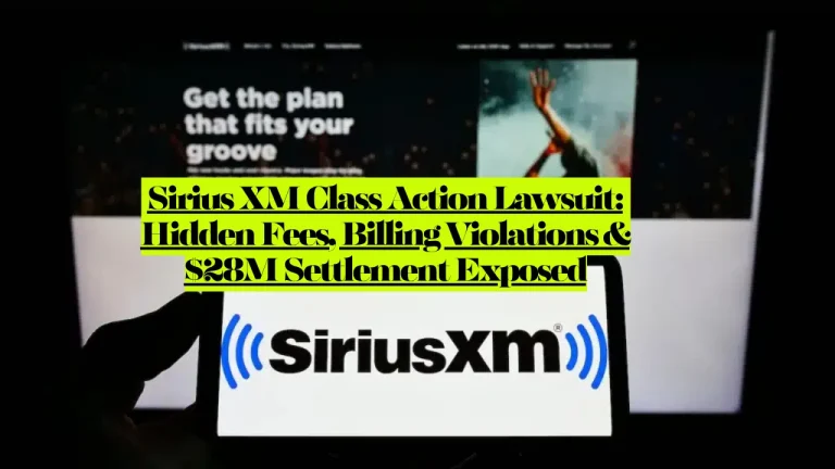 Sirius XM Class Action Lawsuit, Hidden Fees, Billing Violations & $28M Settlement Exposed