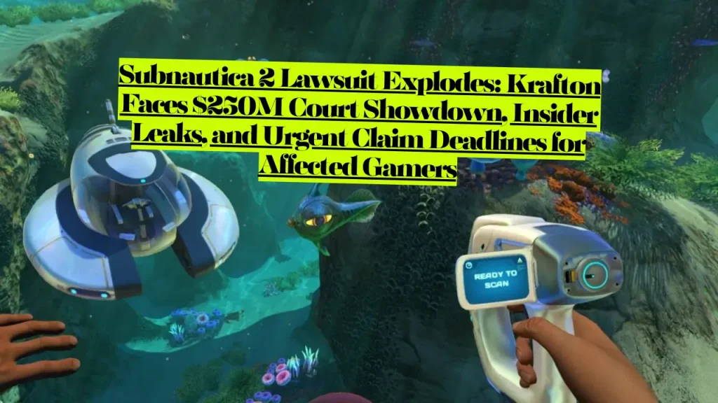 Subnautica 2 Lawsuit Explodes, Krafton Faces $250M Court Showdown, Insider Leaks, and Urgent Claim Deadlines for Affected Gamers