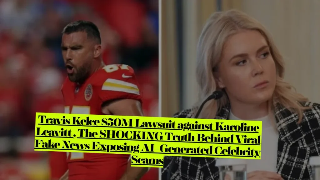 Travis Kelce $50M Lawsuit Against Karoline Leavitt, SHOCKING Truth Behind Viral Fake News Exposing AI-Generated Celebrity Scams