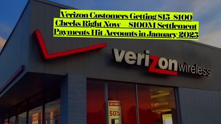 Verizon Class Action Lawsuit, Customers Getting $15-$100 Checks Right Now—$100M Settlement Payments Hit Accounts in January 2025