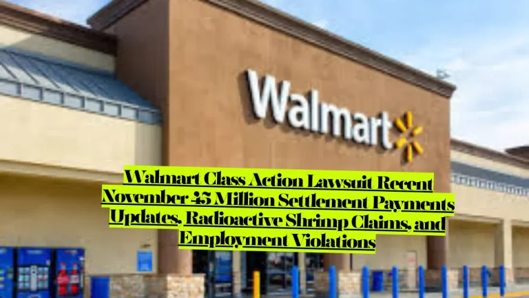 Walmart Class Action Lawsuit Recent November 45 Million Settlement Payments Updates, Radioactive Shrimp Claims, and Employment Violations