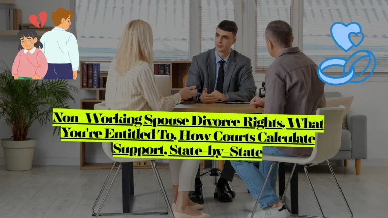 What Non-Working Spouse is Entitled To in Divorce? Rights & How Courts Calculate Support, State-by-State
