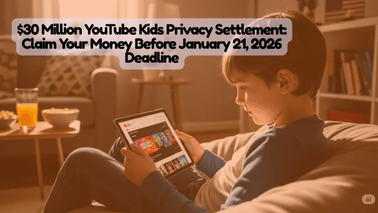 $30 Million YouTube Kids Privacy Settlement, Claim Your Money Before January 21, 2026 Deadline