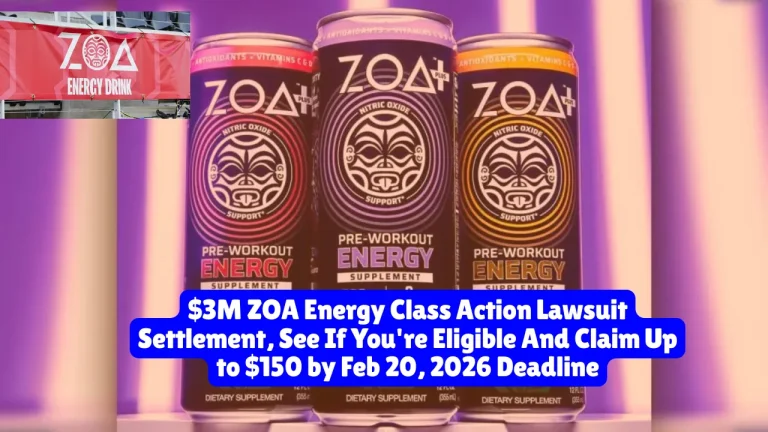 $3M ZOA Energy Class Action Lawsuit Settlement, See If You're Eligible And Claim Up to $150 by Feb 20, 2026 Deadline 6 $3M ZOA Energy Class Action Lawsuit Settlement See If You're Eligible And Claim Up to $150 by Feb 20, 2026 Deadline