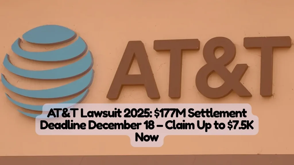 AT&T Lawsuit 2025, $177M Settlement Deadline December 18 – Claim Up to $7.5K Now