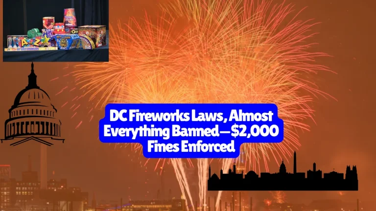 Are Fireworks Legal In Washington DC? Almost Everything Banned—$2,000 Fines Enforced