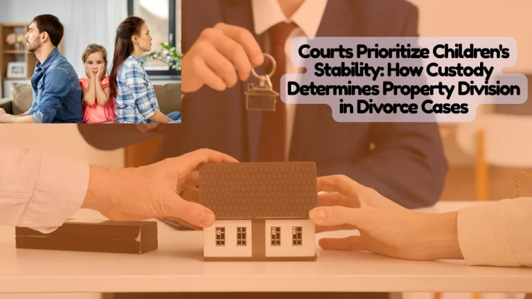 Courts Prioritize Children's Stability, How Custody Determines Property Division in Divorce Cases