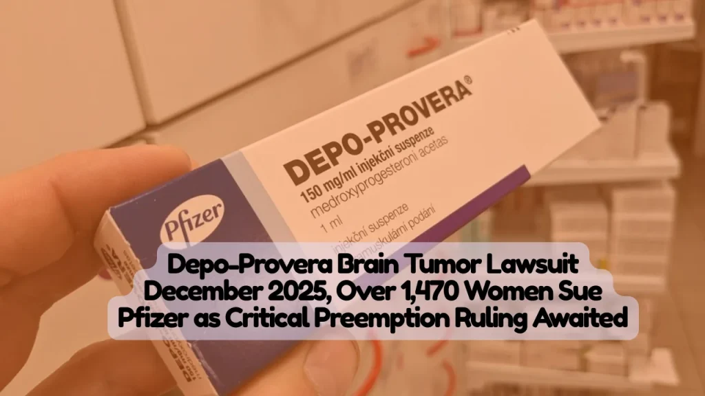 Depo-Provera Brain Tumor Lawsuit December 2025, Over 1,470 Women Sue Pfizer as Critical Preemption Ruling Awaited