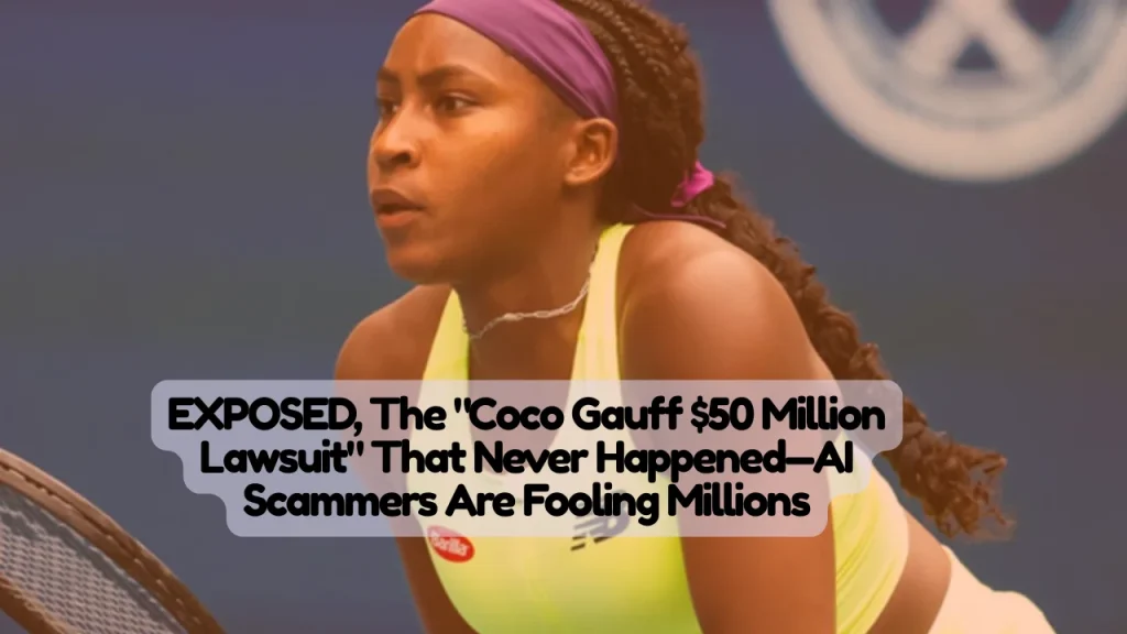 EXPOSED, The "Coco Gauff $50 Million Lawsuit" That Never Happened—AI Scammers Are Fooling Millions