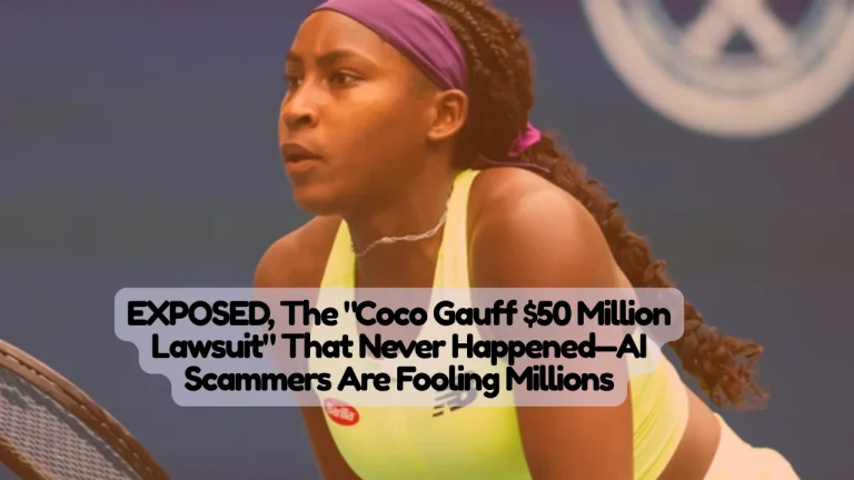 EXPOSED, The "Coco Gauff $50 Million Lawsuit" That Never Happened—AI Scammers Are Fooling Millions 4 EXPOSED, The "Coco Gauff $50 Million Lawsuit" That Never Happened—AI Scammers Are Fooling Millions