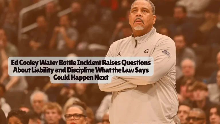 Ed Cooley Water Bottle Incident Raises Questions About Liability and Discipline What the Law Says Could Happen Next 8 Ed Cooley Water Bottle Incident Raises Questions About Liability and Discipline What the Law Says Could Happen Next