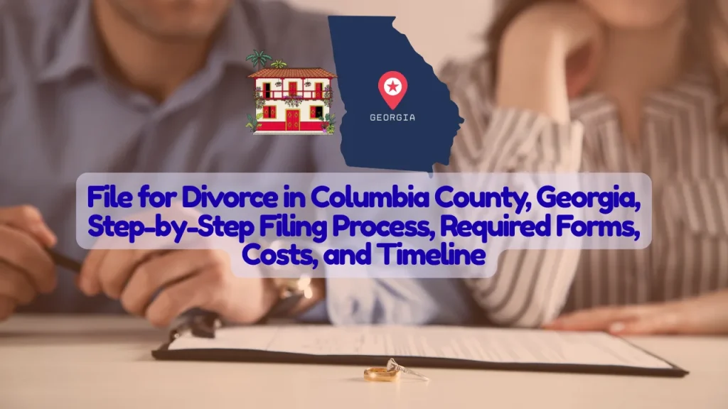 File for Divorce in Columbia County, Georgia, Step-by-Step Filing Process, Required Forms, Costs, and Timeline