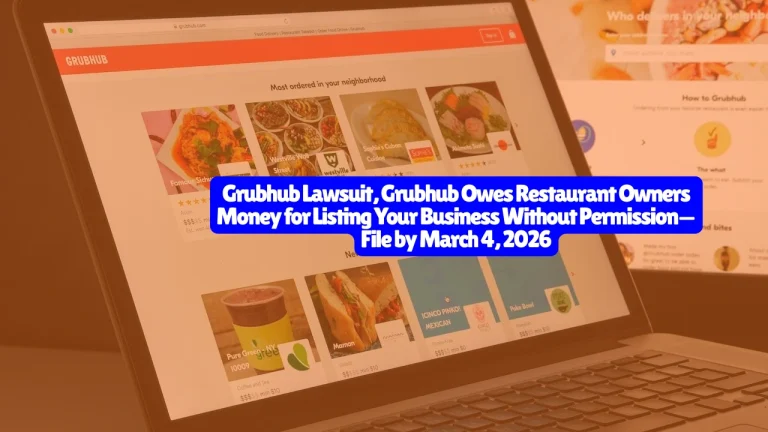 Grubhub Stole Your Restaurant's Reputation and Owes You Up to $685—File by March 4 or Lose It Grubhub Class Action Lawsuit Settlement