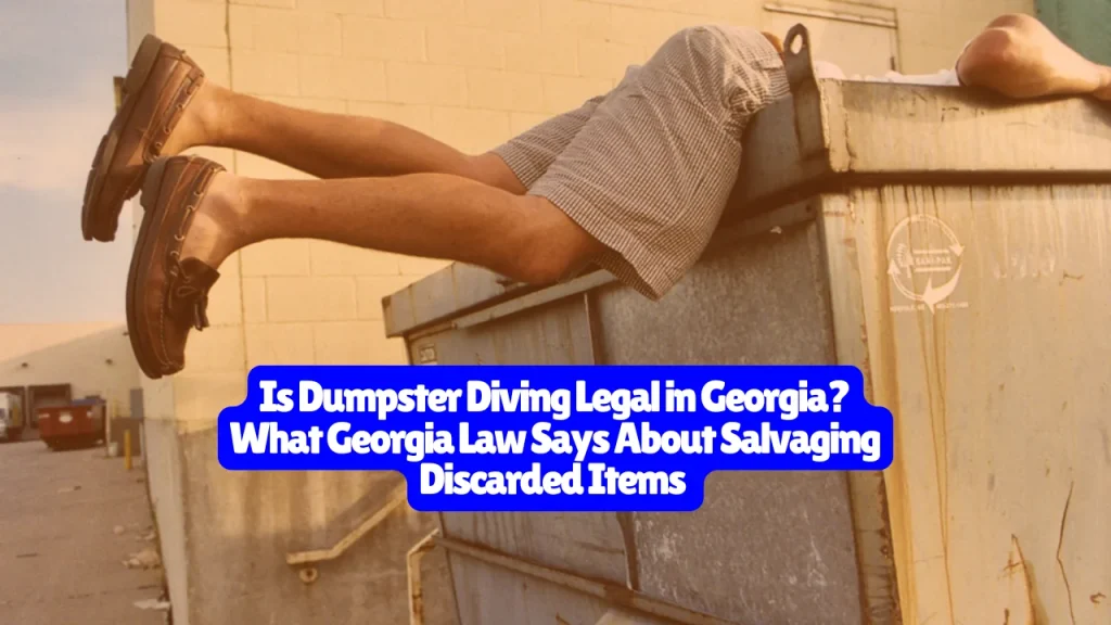 Is Dumpster Diving Legal in Georgia? What Georgia Law Says About Salvaging Discarded Items
