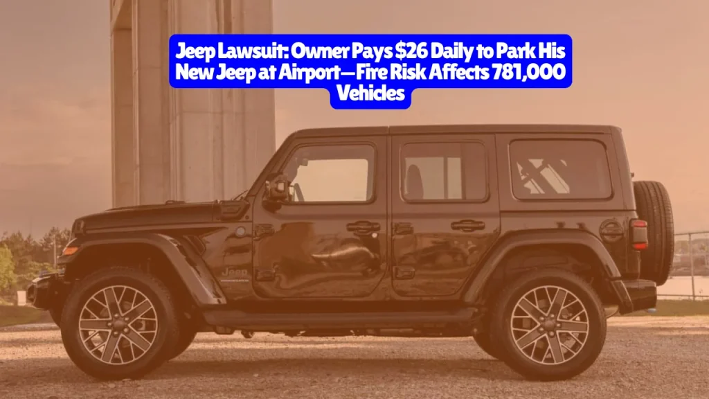 Jeep Lawsuit, Owner Pays $26 Daily to Park His New Jeep at Airport—Fire Risk Affects 781,000 VehiclesJeep Lawsuit, Owner Pays $26 Daily to Park His New Jeep at Airport—Fire Risk Affects 781,000 Vehicles
