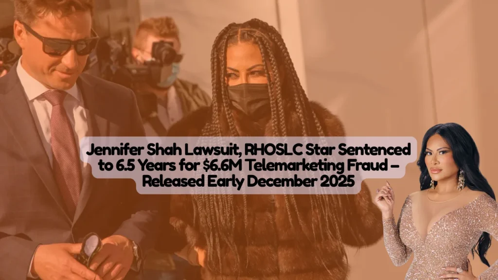 Jennifer Shah Lawsuit, RHOSLC Star Sentenced to 6.5 Years for $6.6M Telemarketing Fraud – Released Early December Released After Serving 2.75 yearsJennifer Shah Lawsuit, RHOSLC Star Sentenced to 6.5 Years for $6.6M Telemarketing Fraud – Released Early December Released After Serving 2.75 years