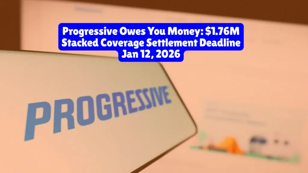 Progressive Owes You Money: $1.76M Stacked Coverage Settlement Deadline Jan 12, 2026
