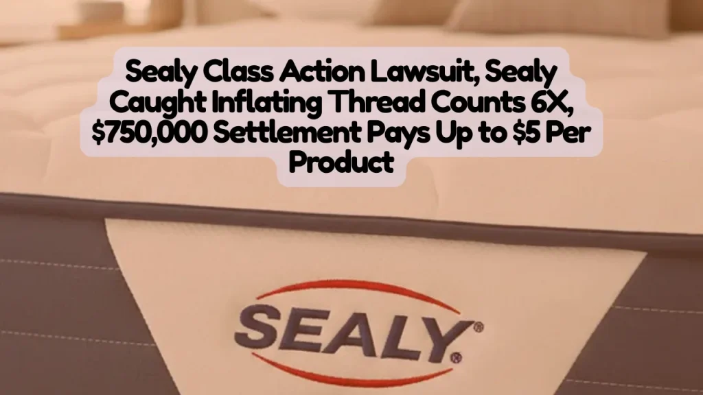 Sealy Class Action Lawsuit Over Inflated Thread Counts — Claim Up to $5 Per Product in $750K Settlement by May 12, 2026