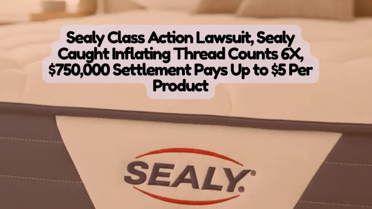 Sealy Class Action Lawsuit Over Inflated Thread Counts — Claim Up to $5 Per Product in $750K Settlement by May 12, 2026 8 Sealy Class Action Lawsuit Over Inflated Thread Counts — Claim Up to $5 Per Product in $750K Settlement by May 12, 2026