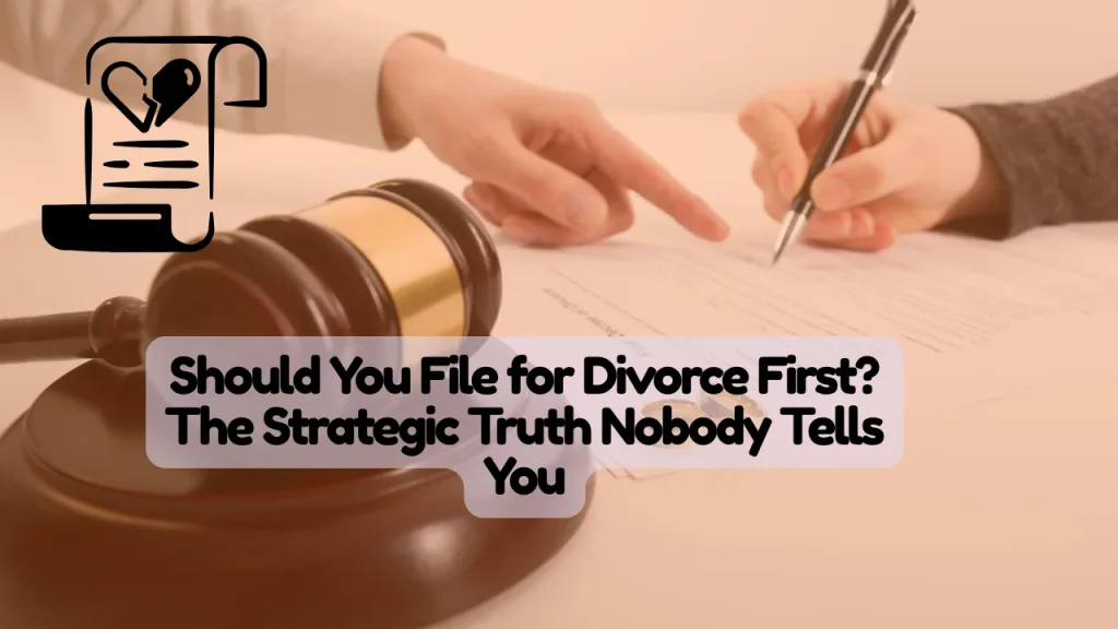 Should You File for Divorce First? Strategic Truth Nobody Tells You