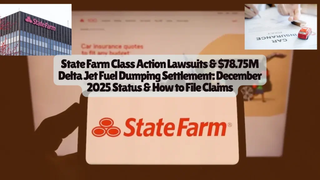 State Farm Class Action Lawsuits & $78.75M Delta Jet Fuel Dumping Settlement, Status & How to File Claims