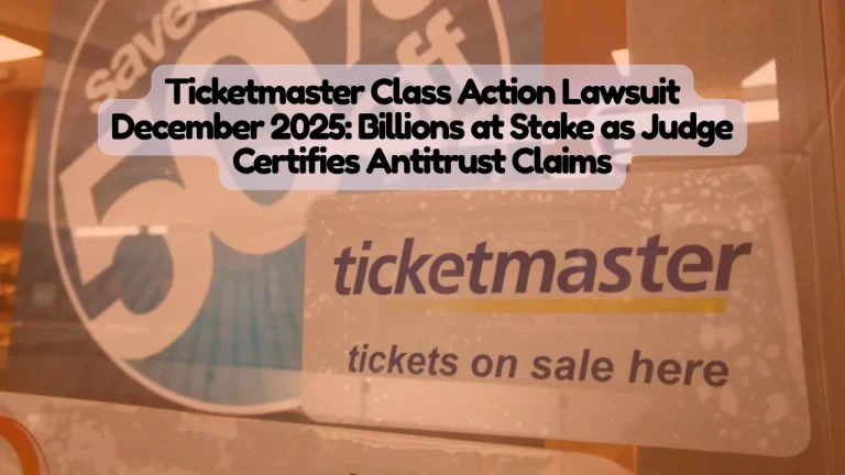 Ticketmaster Class Action Lawsuit December 2025, Billions at Stake as Judge Certifies Antitrust Claims