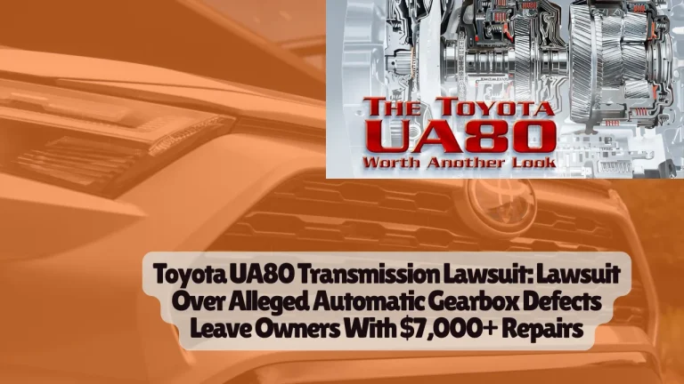 Toyota UA80 Transmission Lawsuit: Lawsuit Over Alleged Automatic Gearbox Defects Leave Owners With $7,000+ Repairs 2 Toyota UA80 Transmission Lawsuit: Lawsuit Over Alleged Automatic Gearbox Defects Leave Owners With $7,000+ Repairs