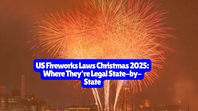 US Fireworks Laws Christmas 2025, Where They're Legal State-by-State