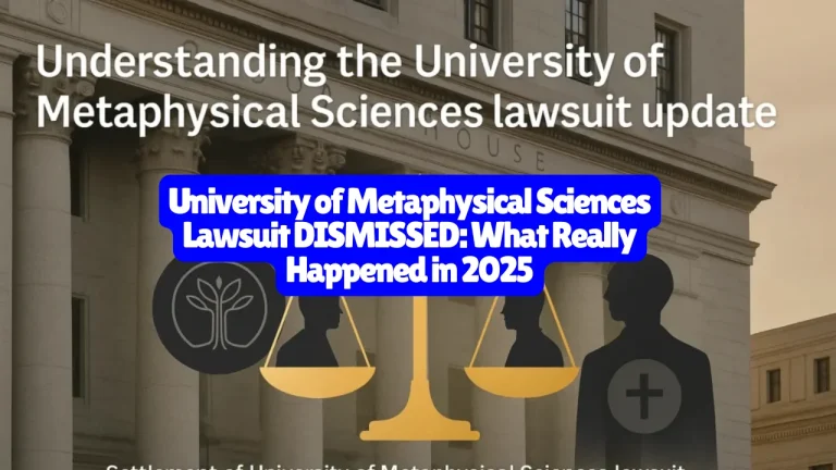University of Metaphysical Sciences Lawsuit DISMISSED, What Really Happened in 2025 2 University of Metaphysical Sciences Lawsuit DISMISSED, What Really Happened in 2025