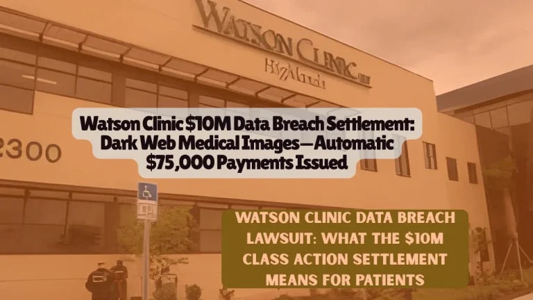 Watson Clinic $10M Data Breach Class Action Lawsuit Settlement, Dark Web Medical Images—Automatic $75,000 Payments Issued