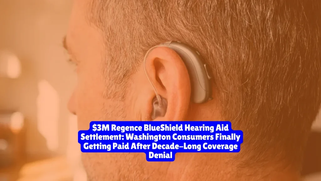 $3M Regence BlueShield Hearing Aid Settlement On his Class Action Lawsuit, Washington Consumers Finally Getting Paid After Decade-Long Coverage Denial