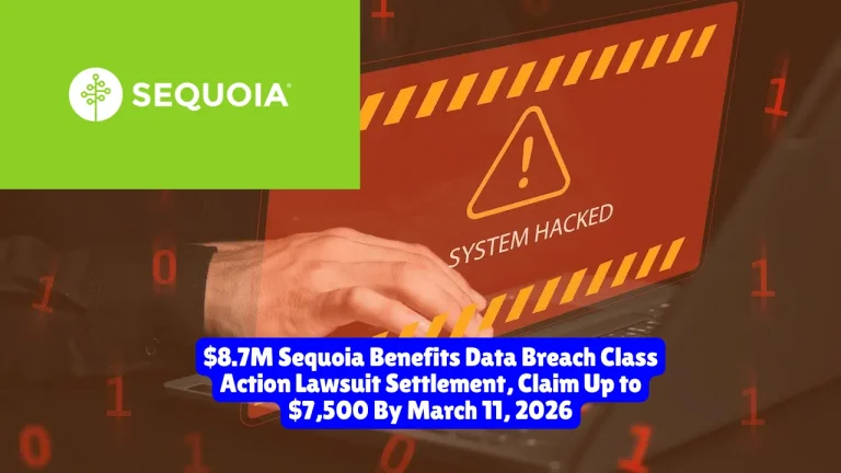 $8.7M Sequoia Benefits Data Breach Class Action Lawsuit Settlement, Claim Up to $7,500 By March 11, 2026